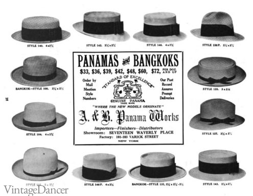 1914 Straw hats mens summer hats