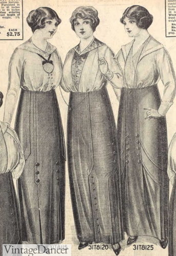 1914 plus size hobble skirts