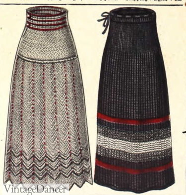 1910s girls knit petticoats lingerie winter Edwardian
