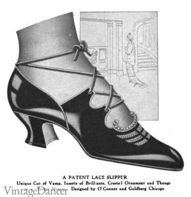 1914 tango shoes boots women 1910s ghillies