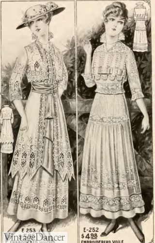 1915 white tea dresses