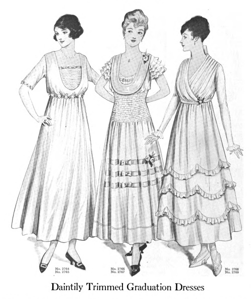 1915 graduation dresses high school girls 500
