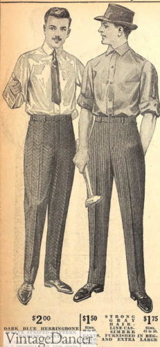 1915 men's casual outfits for middle and lower classes summer