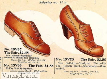 1915 lace up rubber sole oxford and button oxfords