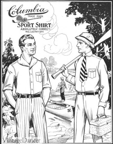1915 short or long sleeve sport shirts