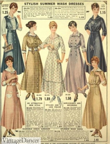 Great War WW1 fashion 1916 dress