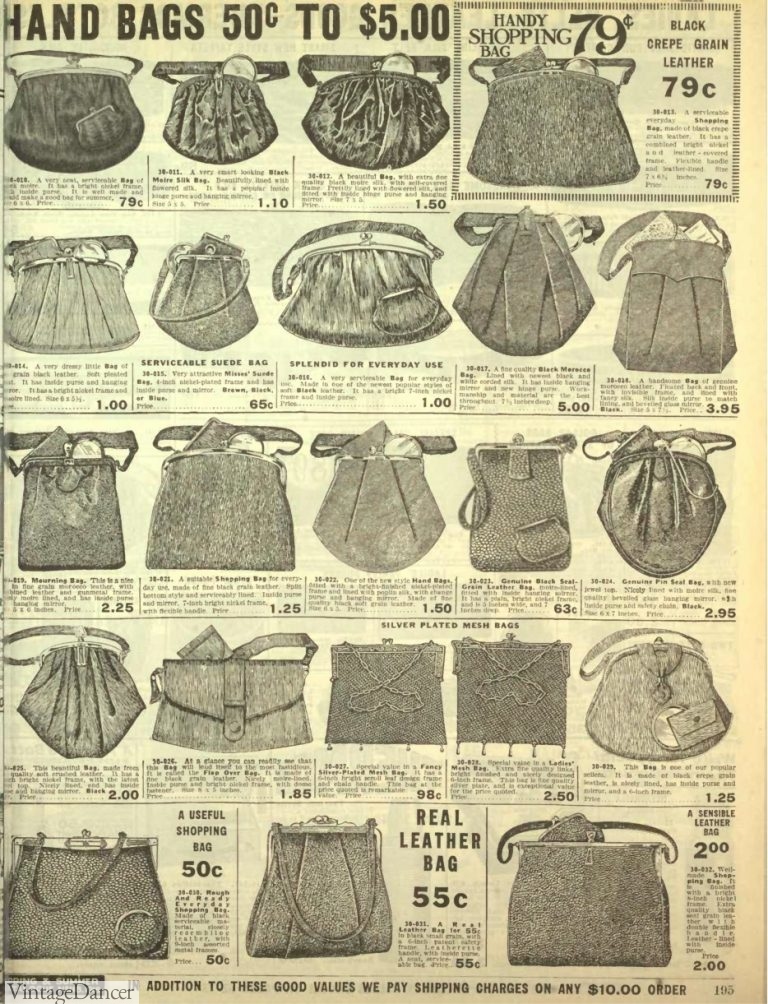 Victorian Purses Edwardian Handbags History