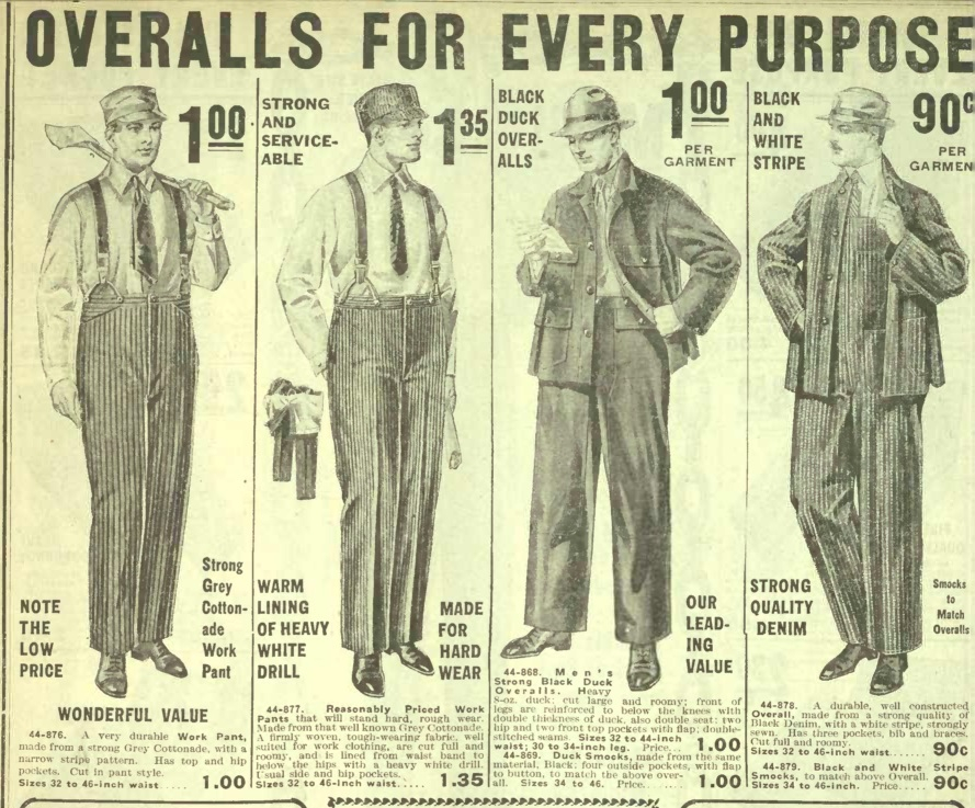 1910s Men's Working Class Clothing