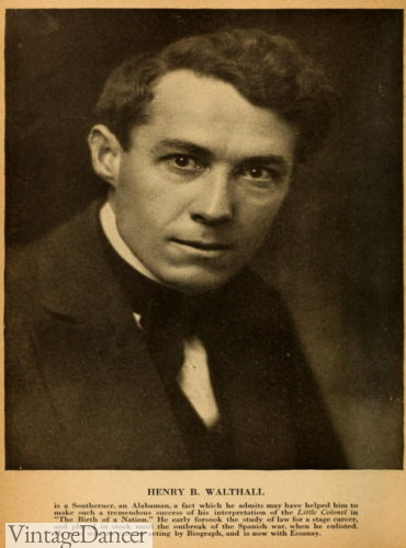 1916 Henry Walthall 1910s mens wavy hair