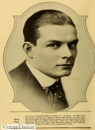 1910s mens hairtyle slicked back