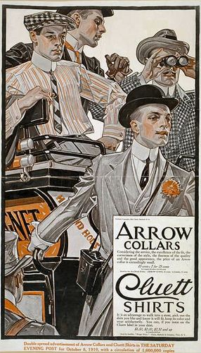 1916 Arrow collars, fold down styles