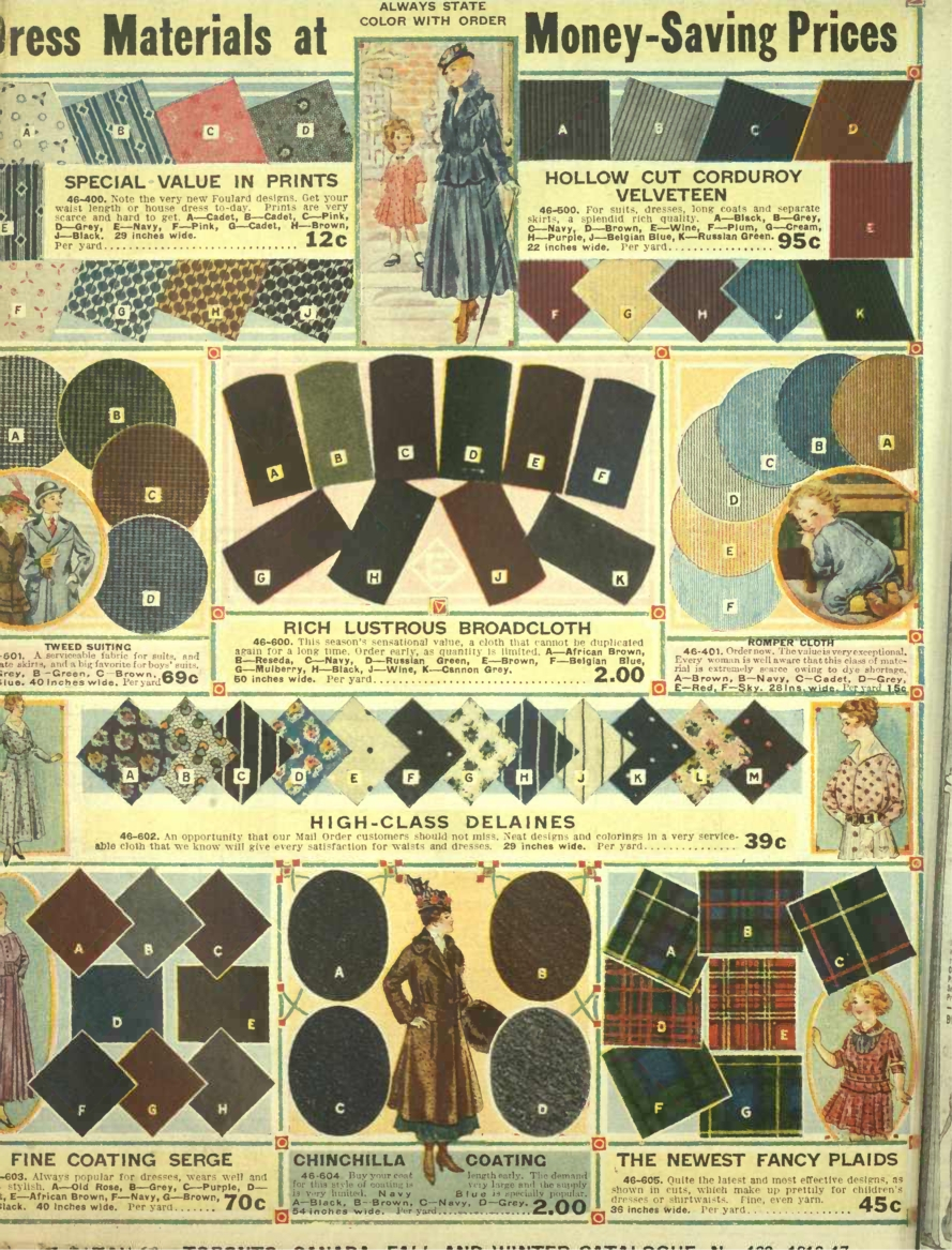 Edwardian Fabric & Fashion Colors 19001919, WWI, Titanic