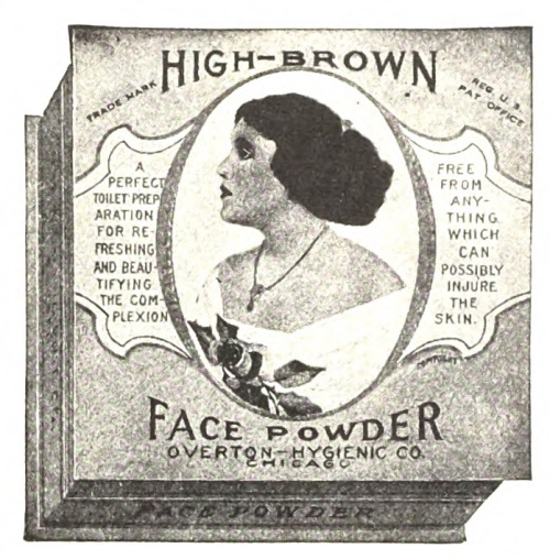 1916 High-Brown face powder 1910s makeup for black women