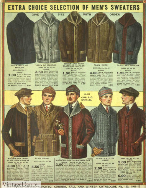 1910s Men's Casual Clothing & Outfit Ideas
