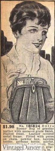 1916 pleated leather bag