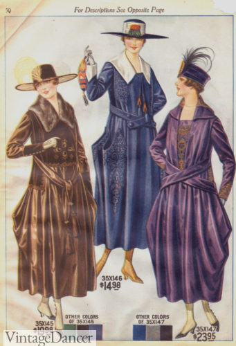 1917 dresses with unique belt ties