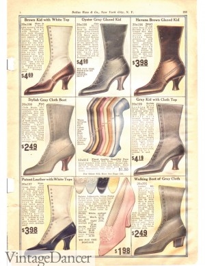 Edwardian Shoes - Styles for Women