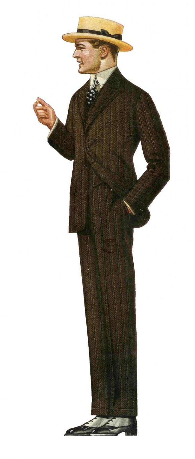 mens fashion 1910 to 1920