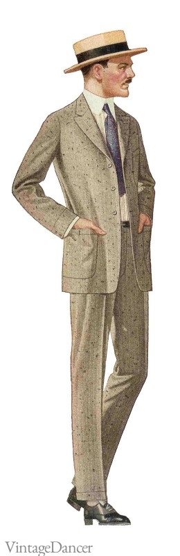 1918 Edwardian mens suit, linen suit, white ivory cream