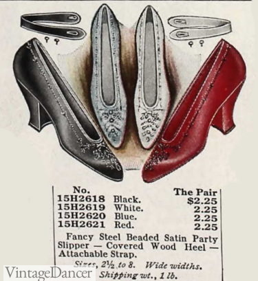 1910s Shoes, Titanic Shoe Styles &#8211; History and DIY Ideas, Vintage Dancer