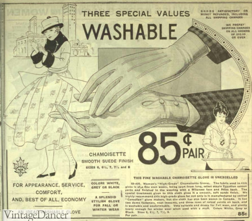 1918 washable gloves