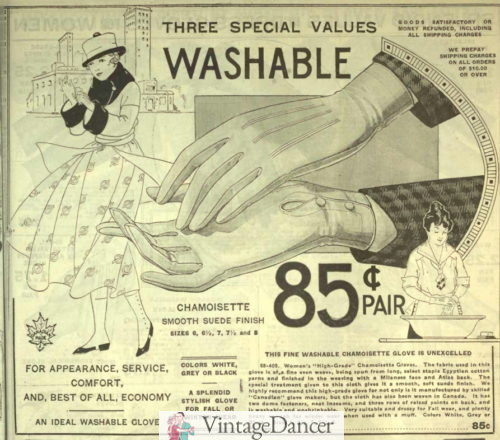 1918 washable gloves