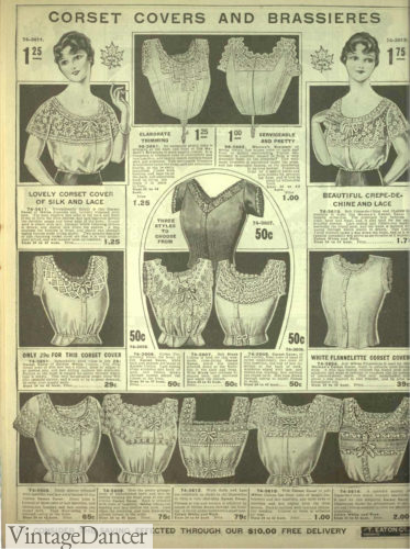 1918 Corset Covers womens lingerie underwear