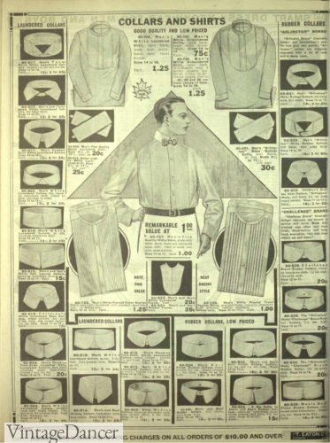 1918 men's shirts and collars