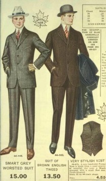 1918 men's wool suits