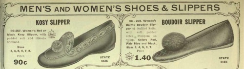 1918 Eatons womens bedroom slippers