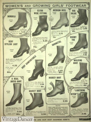 1918 Women's boots shoes