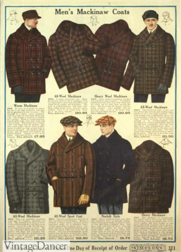 1918 men's Mackinaw jackets