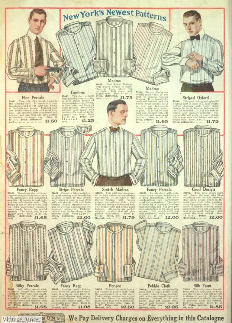 1910s Men's Edwardian Fashion and Clothing Guide
