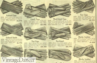 1918 mens leather gloves