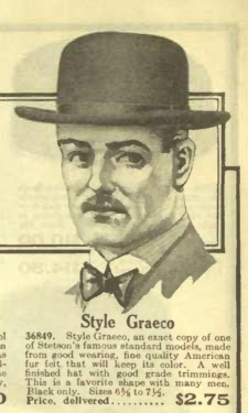 1918 mens derby hat