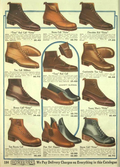 Mens edwardian boots. Mr Selfgridge mens shoes