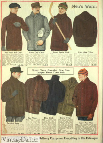 1918 men's cardigan sweaters