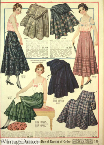 1918 petticoats lingerie
