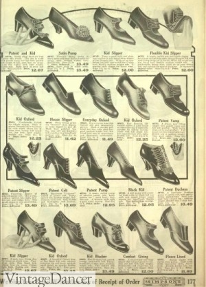 1918 Women's Edwardian evening shoes 