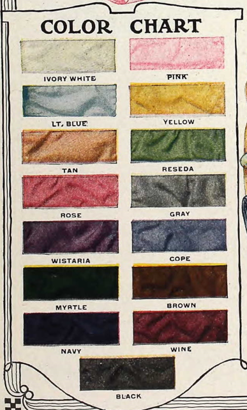 Edwardian Fabric & Fashion Colors 19001919, WWI, Titanic