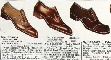 1918 mens shoes summer oxfords- duck cloth and leather