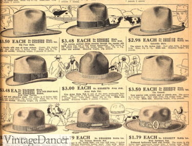 1918 mens western hats
