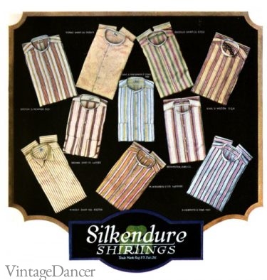 1910s mens shirt colors and patterns 1918 solid and stripe mens shirts