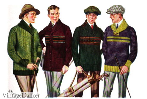 1918 men's sport sweaters and cardigans