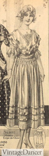 1910s teenage girls party dress
