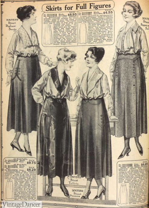 1910s Plus Size Fashion History