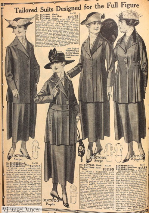 1910s Plus Size Fashion History