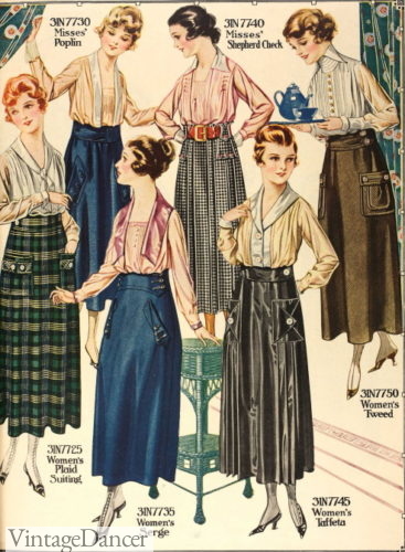 1918 fall skirts
