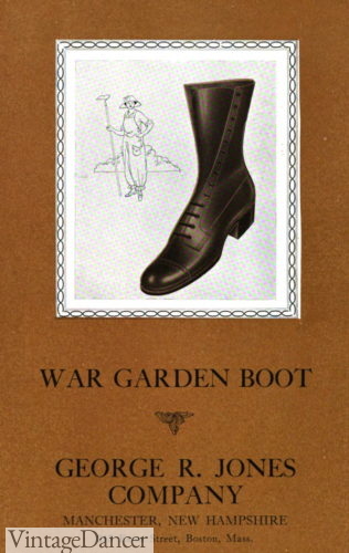 1918 gardening boots women work boots