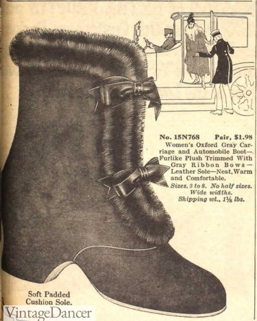 1918 carriage or motor boots